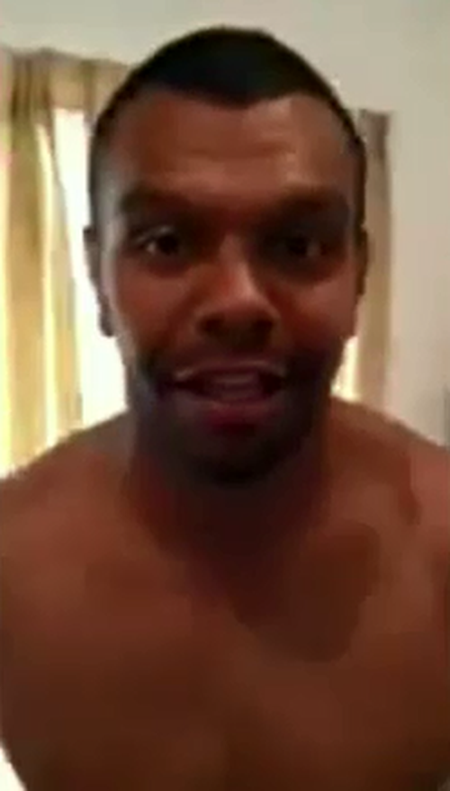 A second video has emerged of Kurtley Beale in a room near people with white powder  on a plate.