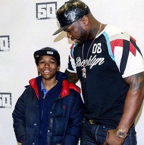 50 Cent posted this image with his son Davian to Instagram. (Instagram: 50cent)