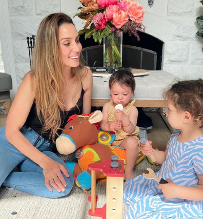 Snezana Wood with her daughters Charlie (left) and Willow.