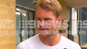 Jack Watts apologises for his actions over a shocking video that shows him snorting white powder off a woman's chest. 