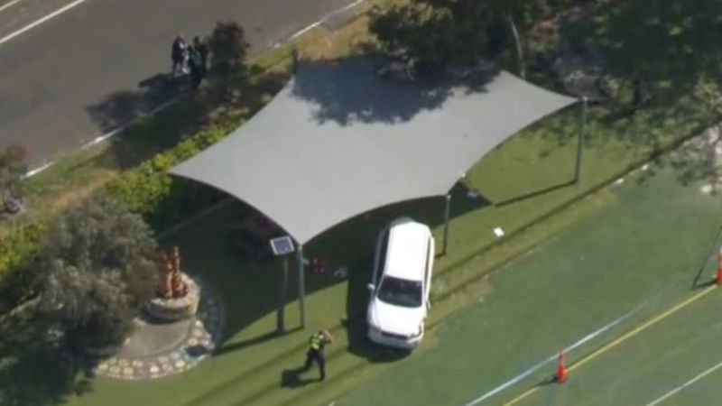 Boy dead after car crashes into Melbourne schoolyard | Nine.com.au
