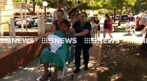 Patients and staff were evacuated from four wards of the hospital. (9NEWS)