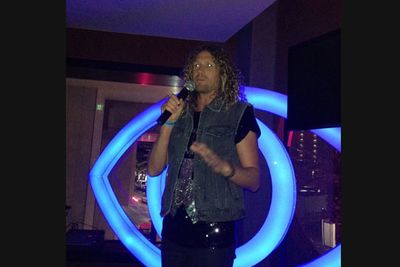@xavbait: 'Tim Dormer during his acceptance speech at the #bbwrapparty #bbau #bbfinale.'