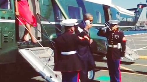 The 'latte salute' went viral.