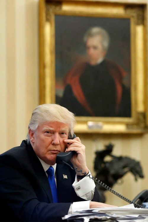 Donald Trump put a portrait of President Andrew Jackson in the Oval Office, despite the latter's role in acts of genocide and slavery.