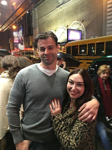 The moment I said yes Natalie Oliveri proposal New York