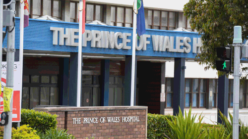 A woman has died with COVID-19 at the Prince of Wales Hospital in Randwick.