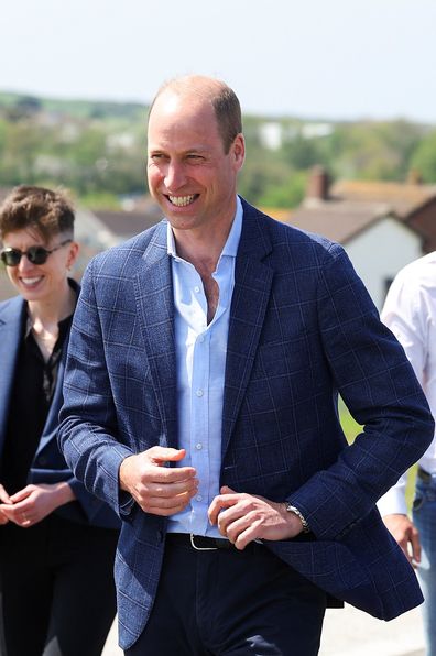 Prince William, the Duke of Cornwall visits the site of the Duchy of Cornwall's first ever housing project will be built, in Nansledan, on May 9, 2024 in Newquay, Cornwall 