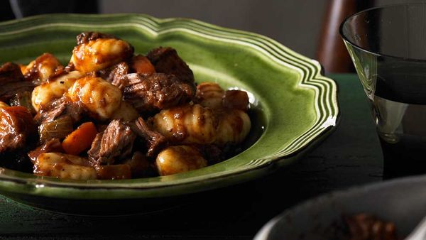 Gnocchi with gravy beef in a red wine sauce recipe, courtesy of BeefandLamb.com.au