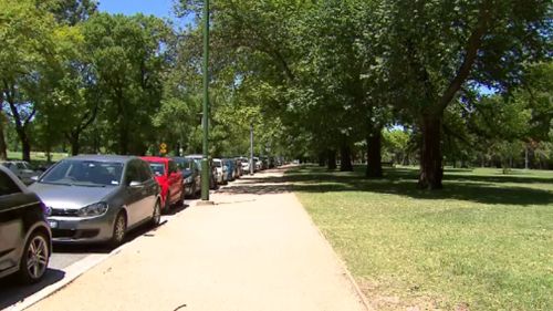 The alleged attack unfolded near the Royal Botanic Gardens. (9NEWS)