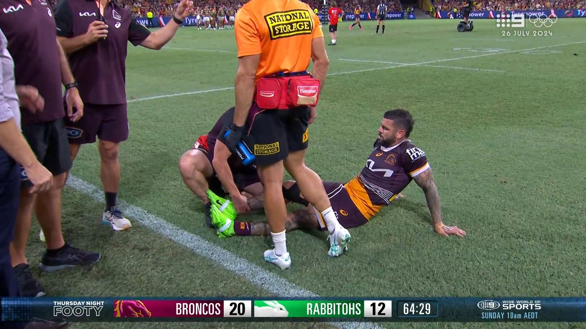 Adam Reynolds set for scans on troublesome knee after Broncos win over South Sydney