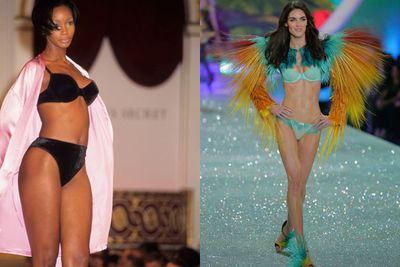 These days nobody would ever confuse the Victoria's Secret Fashion Show with a swimming competition... or one of your mum's clothing catalogs.