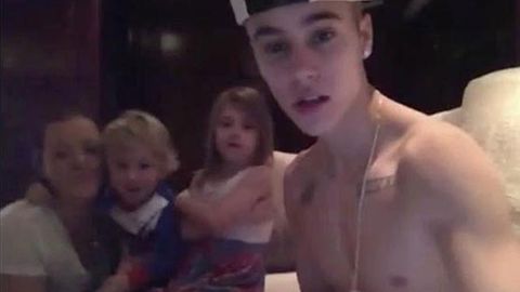 Watch: Justin Bieber apologises to fans in topless video