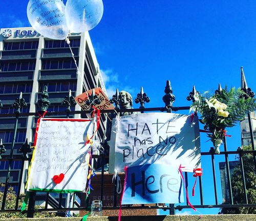 Vigils like this one in Dunedin have been set up around the country.