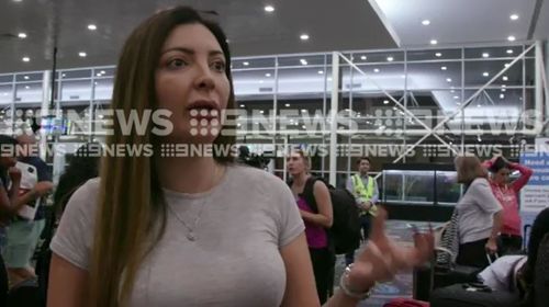 This passenger told 9NEWS one of the engines completely stopped. (9NEWS)