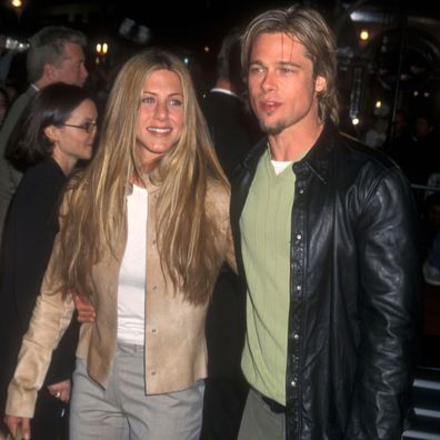 Jennifer Aniston and Brad Pitt in 1998.