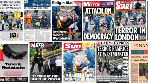 London attack: Front pages of newspapers illustrate Westminster terror attack