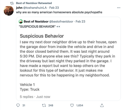 best of nextdoor twitter account shares hilarious neighbourhood drama from bad neighbours