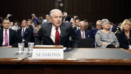 Jeff Sessions testifies before Congress. (AAP)