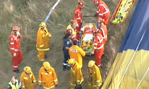 Seven people were taken to hospital. (9NEWS)