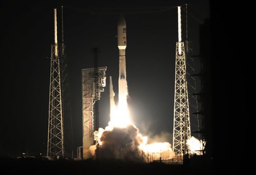 An Atlas V rocket with NOAA's Geostationary Operational Environmental Satellite, lifts off at Cape Canaveral. (AFP / NASA)