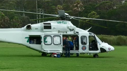 It is believed the man clipped trees at the park before falling 20 metres to the ground (Supplied).