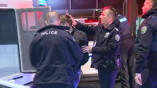Police arrested the men just after midnight in Adelaide. (9NEWS)