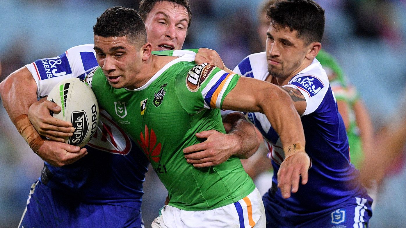 Alleged eye-gouge taints Raiders' tight win over Bulldogs