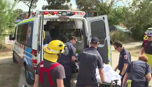 The young boy has been flown to a Melbourne hospital. (9NEWS)