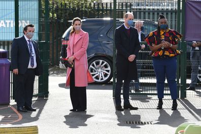 Prince William and Kate Middleton visit East London school, Duke of Cambridge comments on Prince Harry and Oprah interview