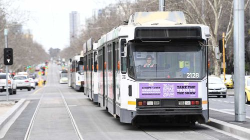 Myki cards are used on trains and trams and buses in Victoria.