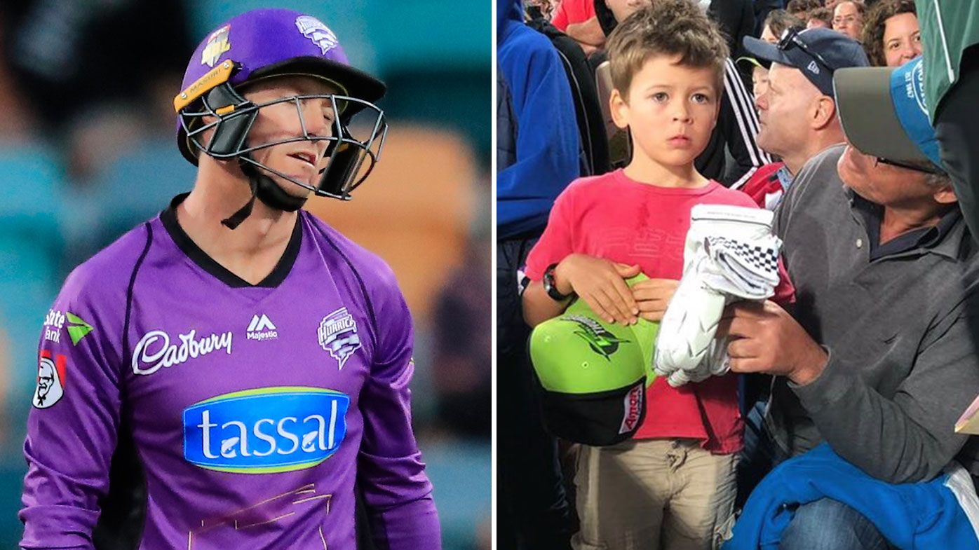 Daniel Sams and George Bailey's heartwarming moment with young BBL fan after brutal blow