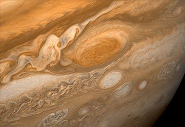 Which gas is Jupiter mainly composed of?