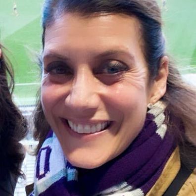 Kate Walsh wore a Fremantle Dockers scarf at the AFL Western Derby