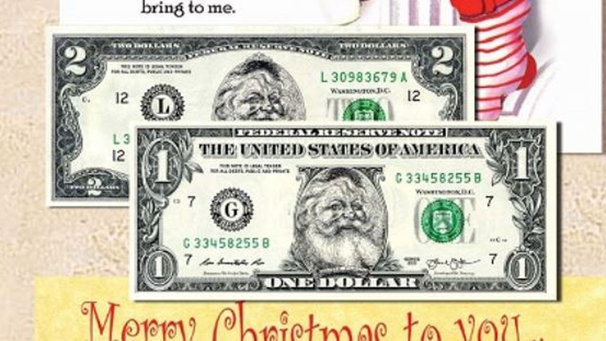 UNITED STATES MERRY CHRISTMAS FROM SANTA CLAUS 1 MILLION USA DOLLAR BILL 