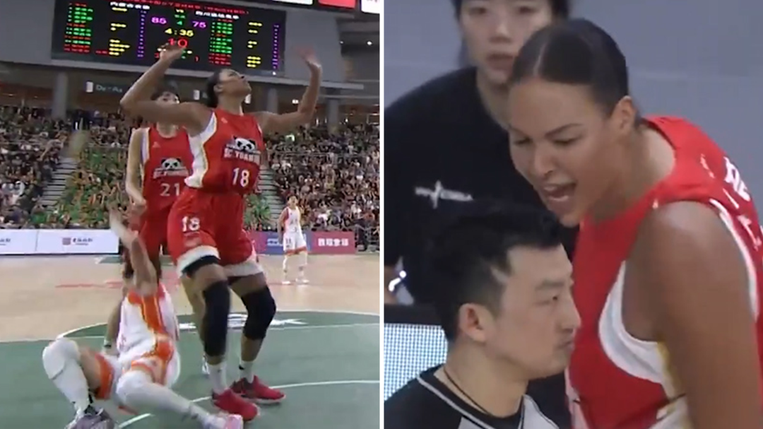 'Clown behaviour': Liz Cambage under fire after two ugly incidents led to heated ejection