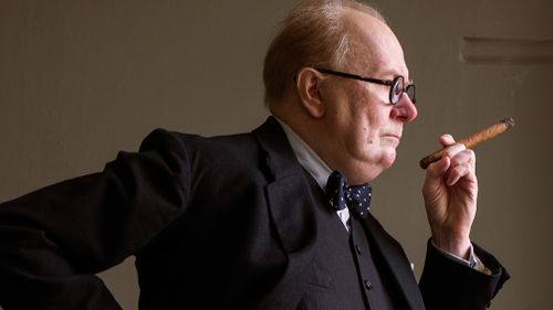 Gary Oldman as Winston Churchill in Darkest Hour. (AAP)