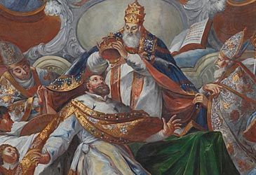Where was Charlemagne's coronation as emperor of the Carolingian Empire?