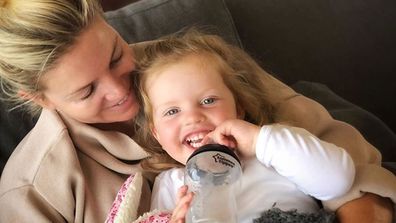 Rebecca Maddern with daughter Ruby