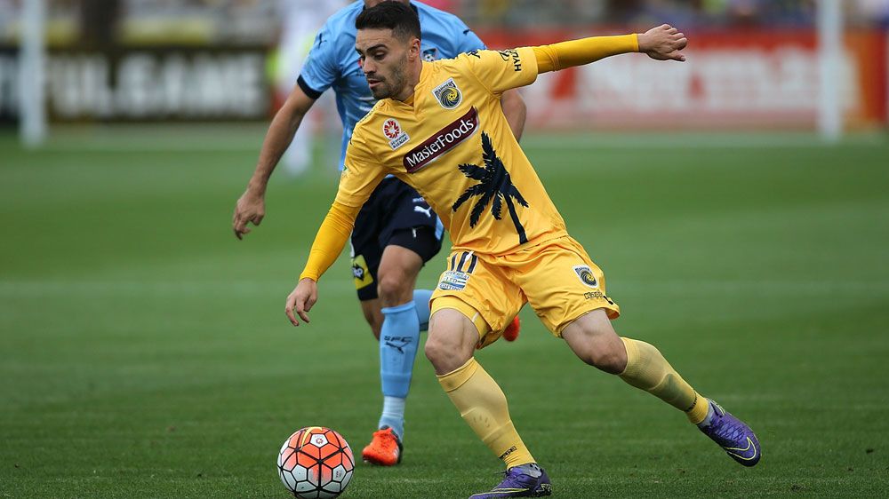 Anthony Caceres in action for Central Coast. (Getty-file)