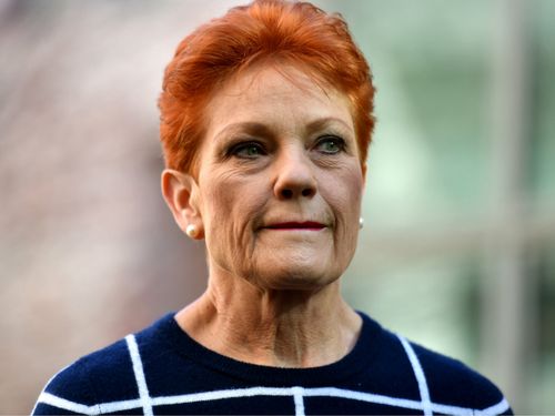 Pauline Hanson is refusing to support the company tax cuts bill. Picture: AAP