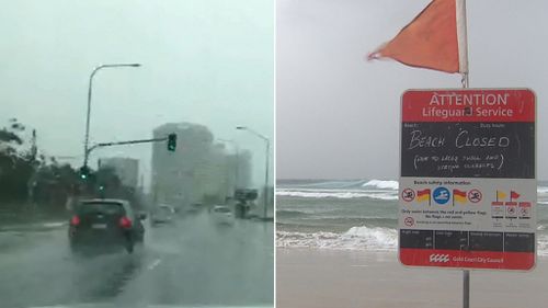 Queensland Premier Annastacia Palasczuk urged residents in the south-east to stay home and avoid the wild weather. (9NEWS)