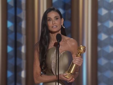 Demi Moore's Emotional Golden Globes 2025 Pidato Penerimaan.