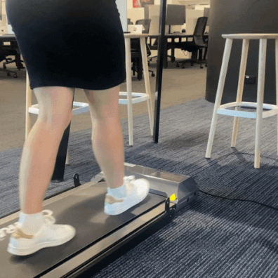 9PR: Walking desk treadmill gif