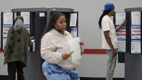 People cast their ballots in Atlanta on election day.