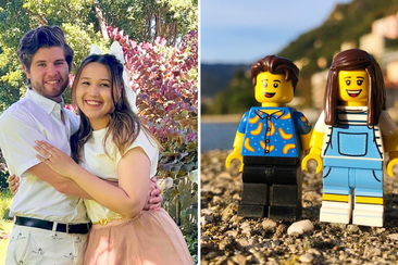 LEGO Masters Kaitlyn Lee and Miller Keys