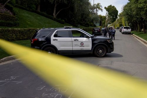 LAPD cordon off a property belonging to Sean 'Diddy' Combs