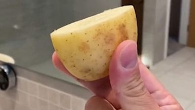 Cleaning hacks Instagram TikTok potato