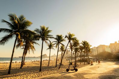 Work from Copacabana beach in Rio de Janeiro Brazil. (Getty)