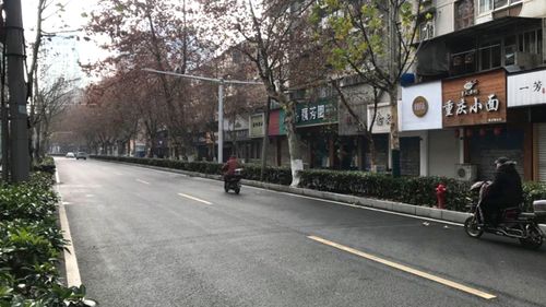 The usually bustling city of Wuhan is deserted.